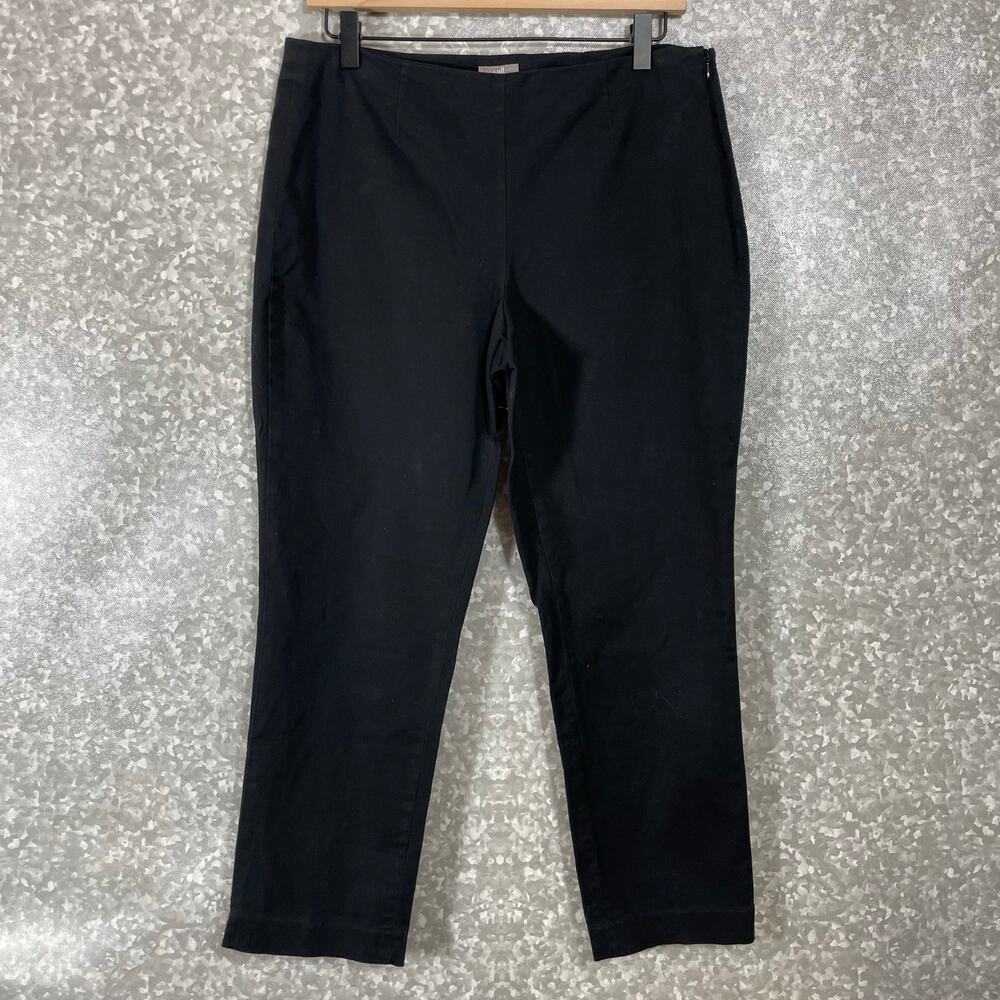 J Jill Women's Black Ankle Length Preppy Chino Dress Pants - Size 10 Petite-10P
